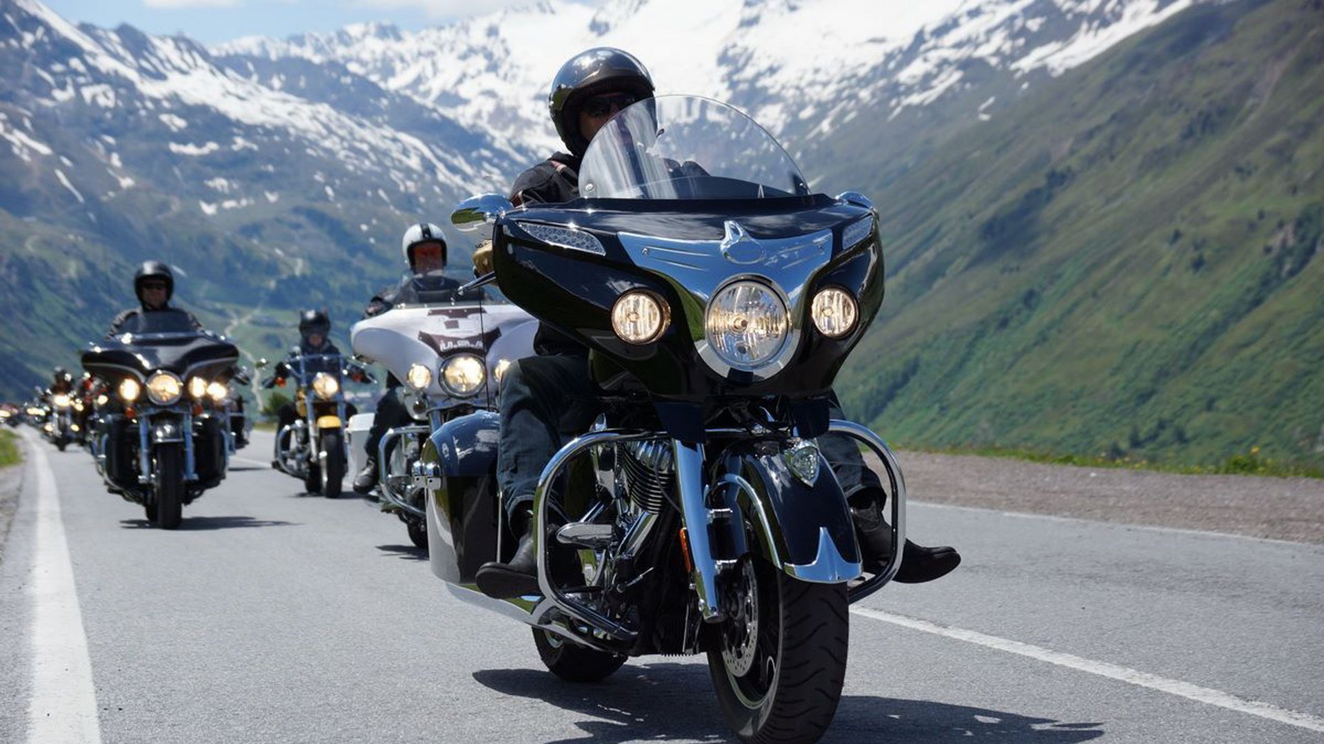 The black and orange Biker Meetup in Austria